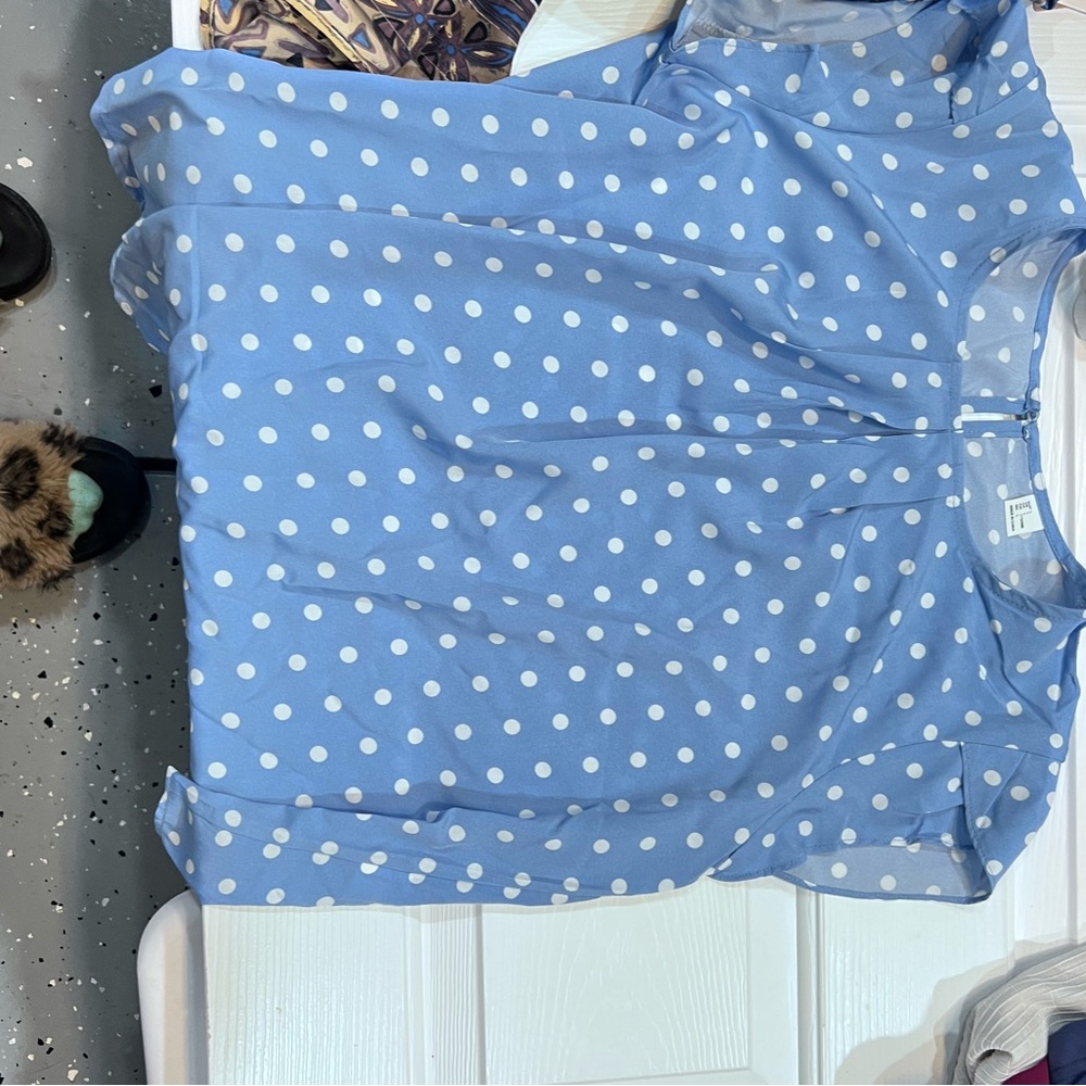 Polka dot dress shirt